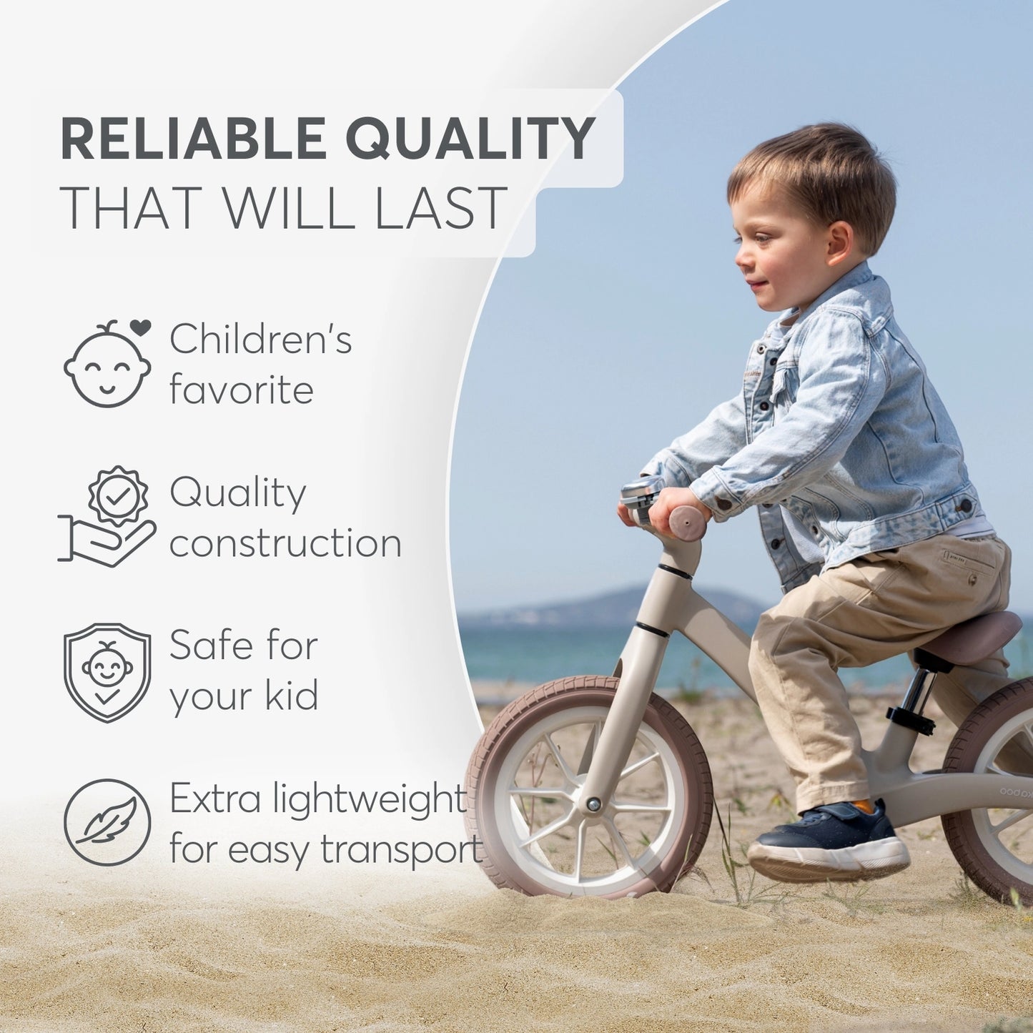 Balansinis dviratis LANSER | BEIGE