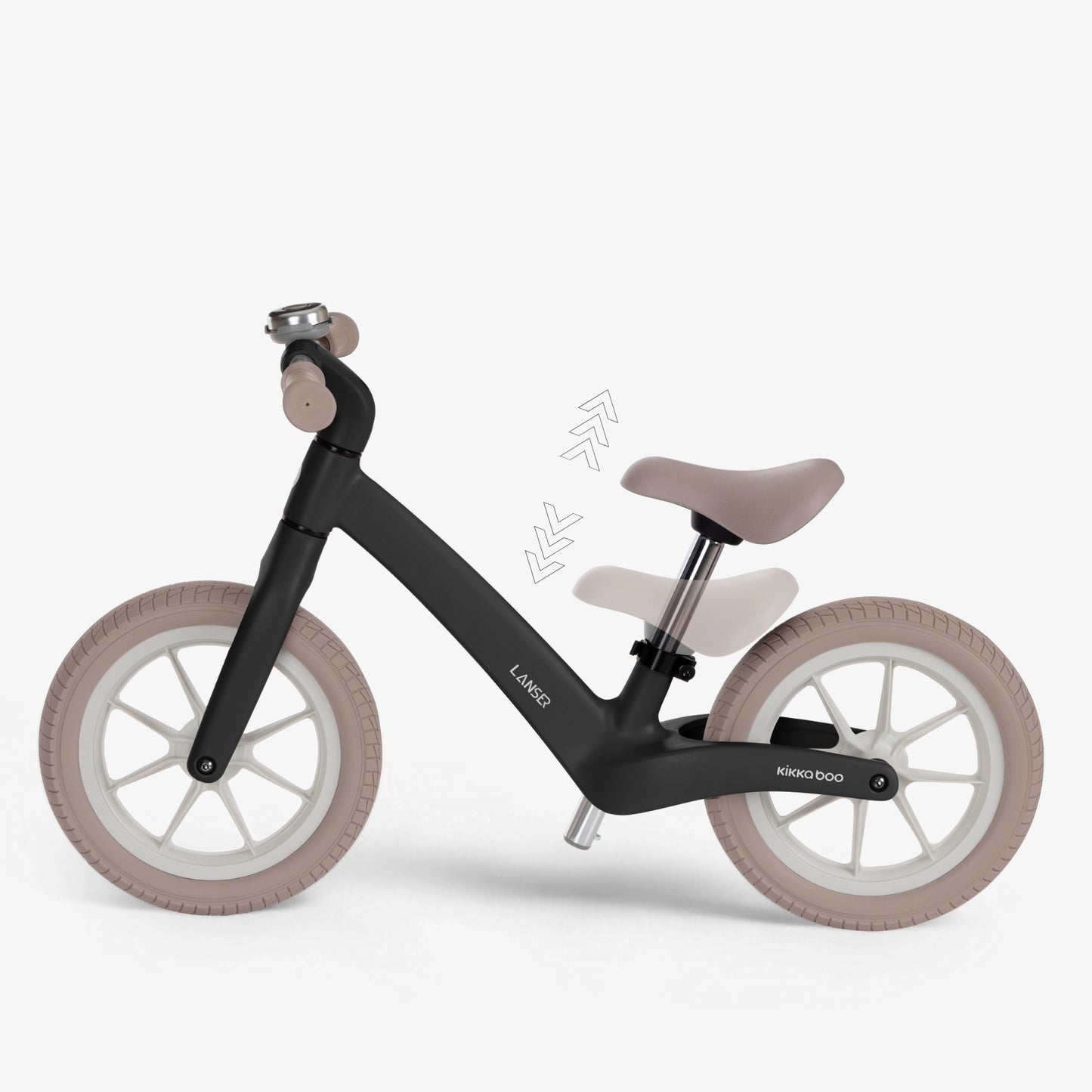Balansinis dviratis LANSER | JUODAS