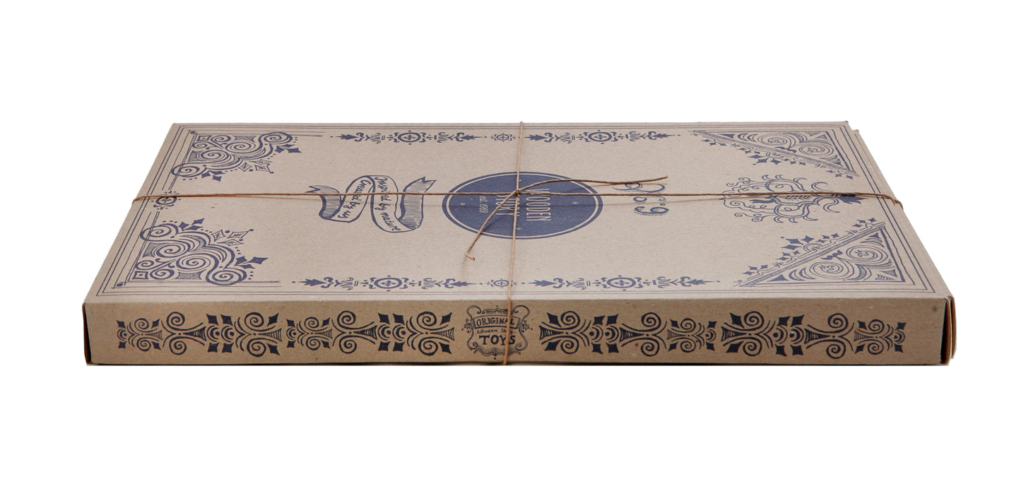 Medinės Montessori kaladėlės | RAINBOW 54vnt.